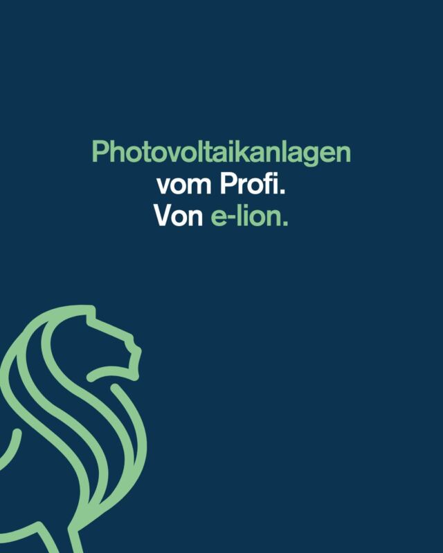 Photovoltaikanlagen vom Profi.
Von e-lion. Für deine Zukunft.

Setz auf echte Experten – setz auf e-lion. 🔋☀️
📩 Jetzt kontaktieren & von der Sonne profitieren!

#Photovoltaik #ErneuerbareEnergien #Strompreisbremse #Nachhaltigkeit #Energiewende #Sonnenenergie #Unabhängigkeit #solarenergie #nachhaltigkeit #umweltschutz #photovoltaic #elektro #elektrotechnik #pv #solar #blackout #job #elion #photovoltaik #erneuerbareenergie #team #netzunabhängigkeit #solarenergie #solarstrom #nachhaltigkeit #gewerbekunden #gewerbe #unternehmen #b2b #energielösungen